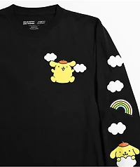 Hello Kitty® and Friends | A.LAB Pompompurin™ Over The Rainbow Black Long Sleeve T-Shirt