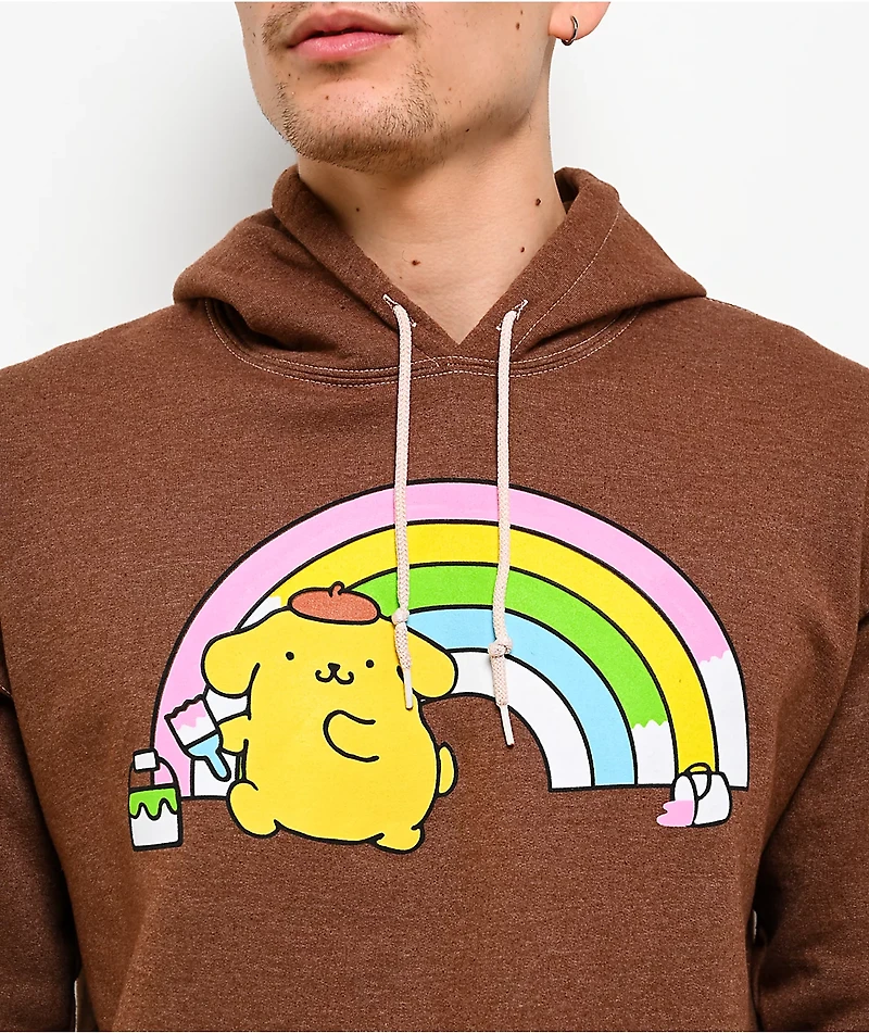 Hello Kitty® and Friends | A.LAB Pompompurin™ Over The Rainbow Brown Hoodie
