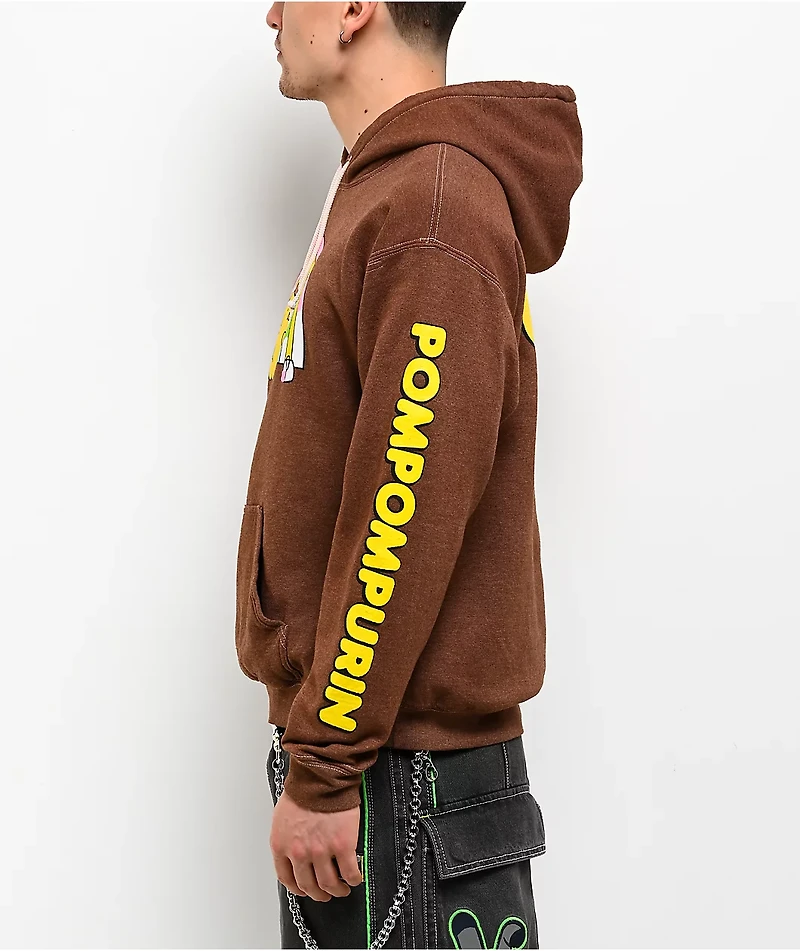 Hello Kitty® and Friends | A.LAB Pompompurin™ Over The Rainbow Brown Hoodie
