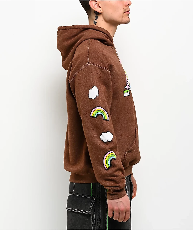 Hello Kitty® and Friends | A.LAB Pompompurin™ Over The Rainbow Brown Hoodie