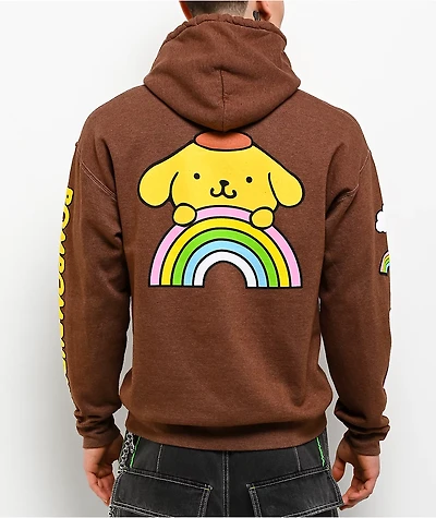 Hello Kitty® and Friends | A.LAB Pompompurin™ Over The Rainbow Brown Hoodie