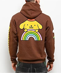 Hello Kitty® and Friends | A.LAB Pompompurin™ Over The Rainbow Brown Hoodie