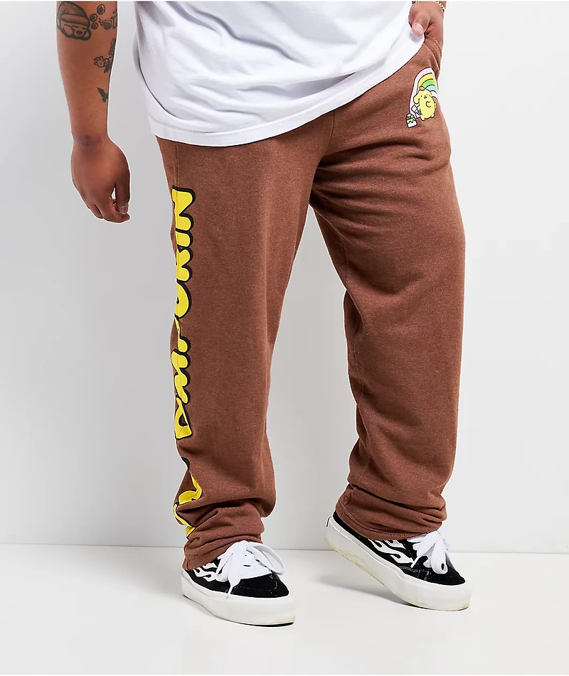 Hello Kitty® and Friends | A.LAB Pompompurin™ Over The Rainbow Brown Sweatpants