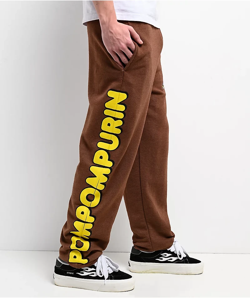 Hello Kitty® and Friends | A.LAB Pompompurin™ Over The Rainbow Brown Sweatpants