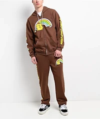 Hello Kitty® and Friends | A.LAB Pompompurin™ Over The Rainbow Brown Sweatpants