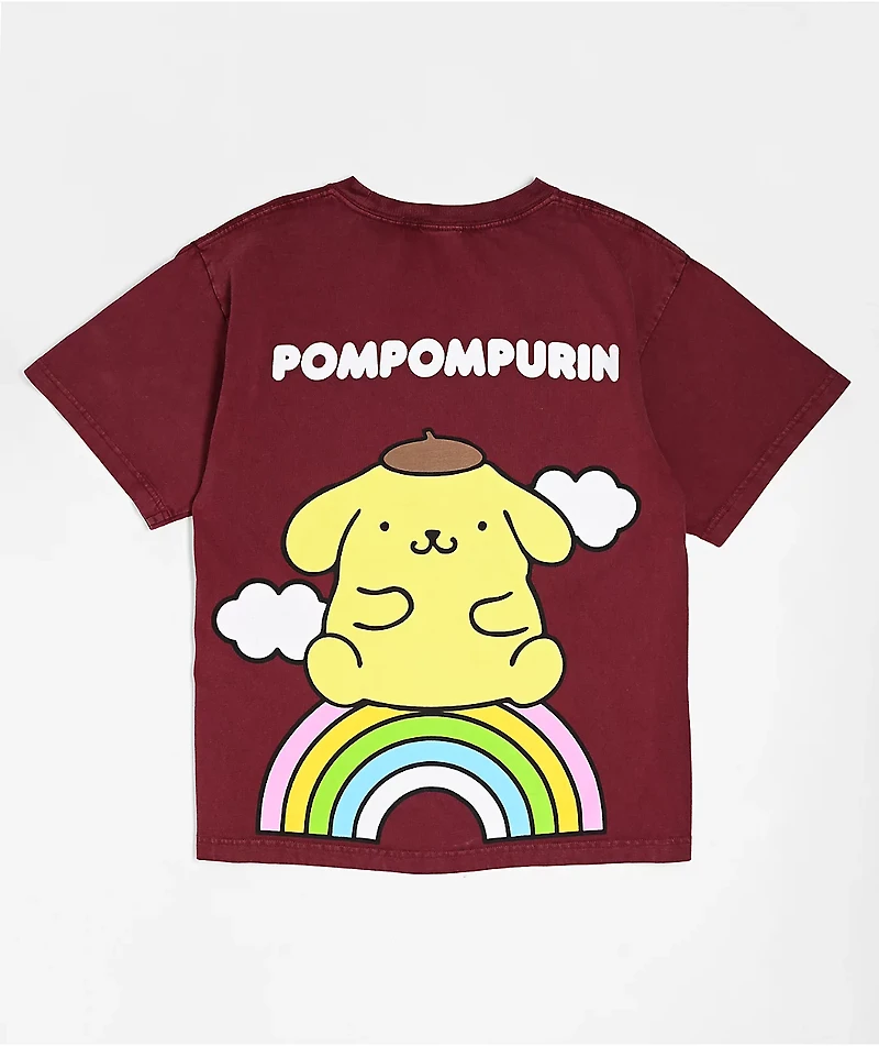 Hello Kitty® and Friends | A.LAB Pompompurin™ Over The Rainbow Brown T-Shirt