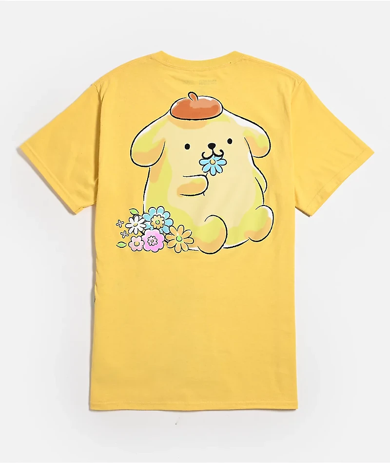 Hello Kitty® and Friends | A.LAB Pompompurin™ Pink Ribbon Yellow T-Shirt