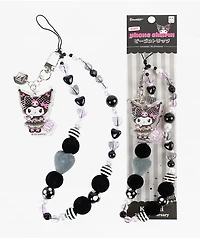 Hello Kitty & Friends Kuromi 20th Anniversary Beaded Wrist Strap Phone Charm