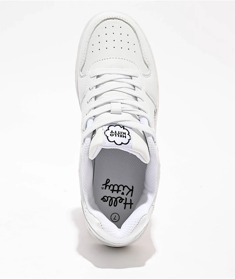 Hello Kitty Court White Shoes