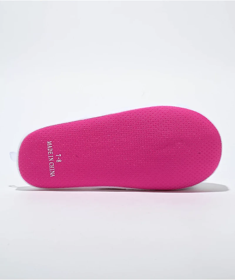 Hello Kitty Pink & White Plush Slippers