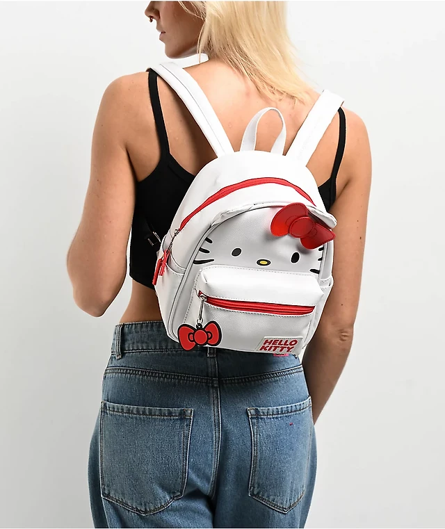 Hello Kitty Fur Backpack - White | MainPlace Mall