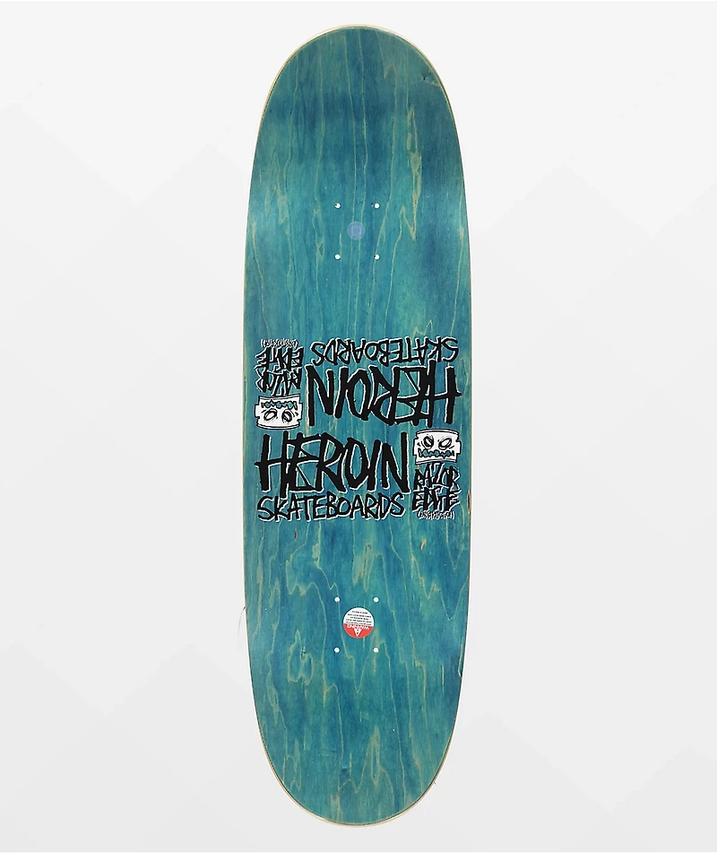Heroin Holo Egg Symmetrical 9.5" Skateboard Deck