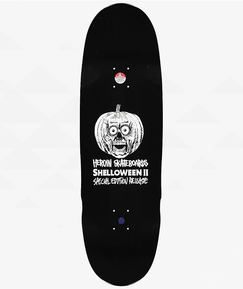 Heroin Shelloween II Egg 9.625" Skateboard Deck