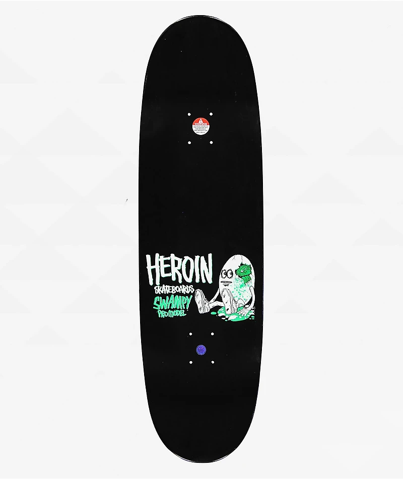 Heroin Swampy Alligator Egg Symmetrical 9.25" Skateboard Deck