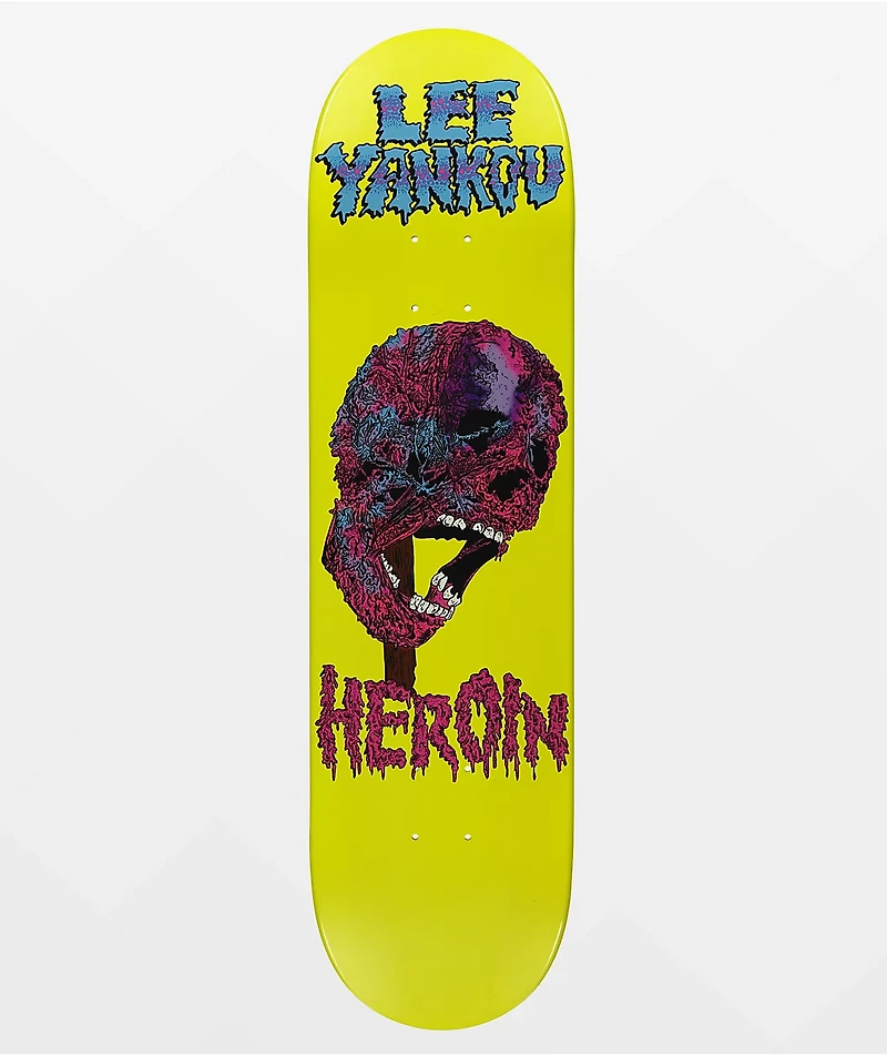 Heroin Yankov Face Melter 8.25" Skateboard Deck