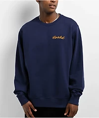 Herschel Supply Co. Chain Stitched Navy Crewneck Sweatshirt