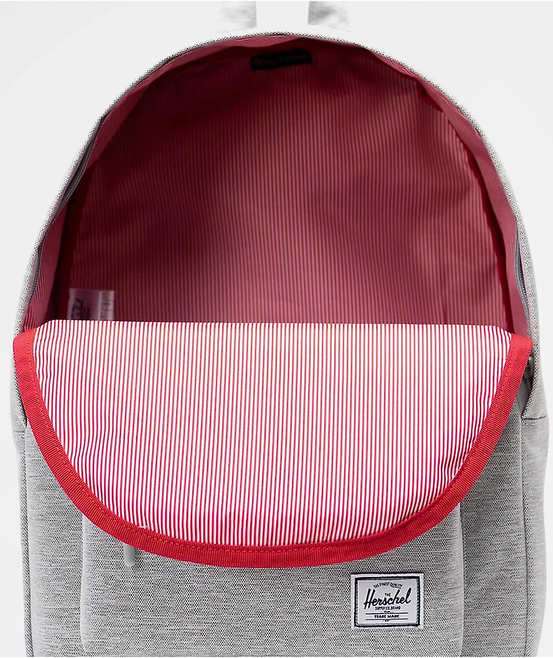 Herschel Supply Co. Classic Mid Light Grey Crosshatch Backpack