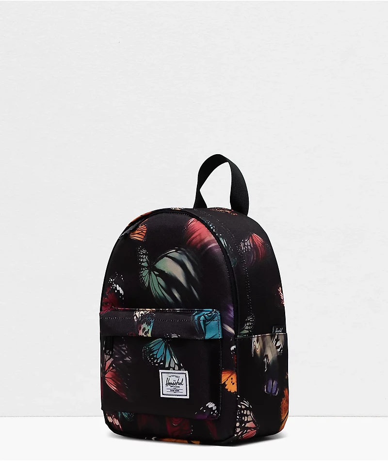 Herschel Supply Co. Classic Warp Butterflies Black Mini Backpack