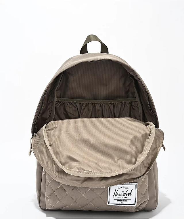 Herschel Supply Classic XL Quilted Tan Backpack Connecticut