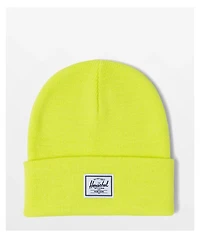 Herschel Supply Co. Elmer Highlighter Yellow Beanie