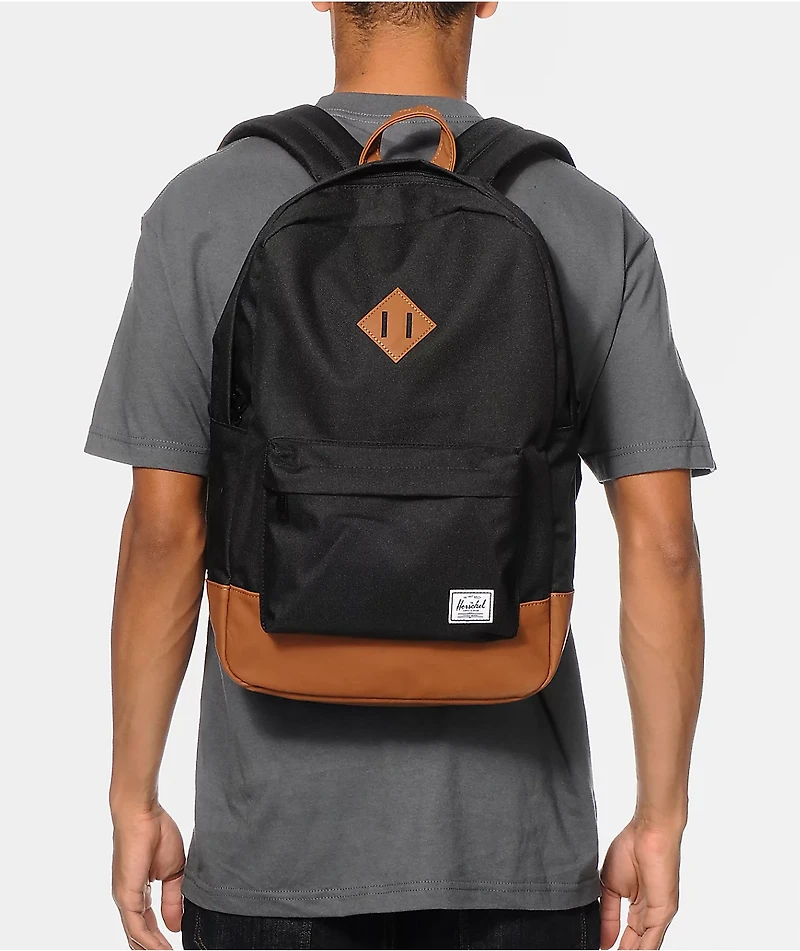 Herschel Supply Co. Heritage Black & Tan Backpack