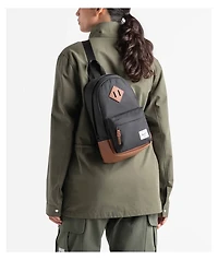 Herschel Supply Co. Heritage Black & Tan Shoulder Bag
