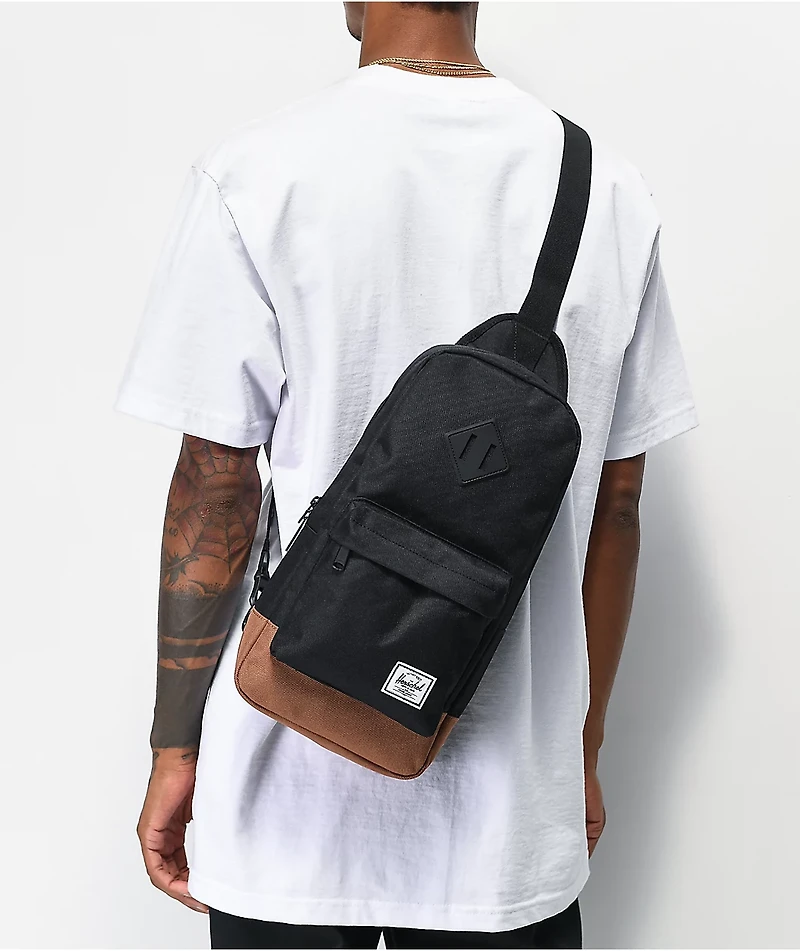 Herschel Supply Co. Heritage Black Crossbody Bag