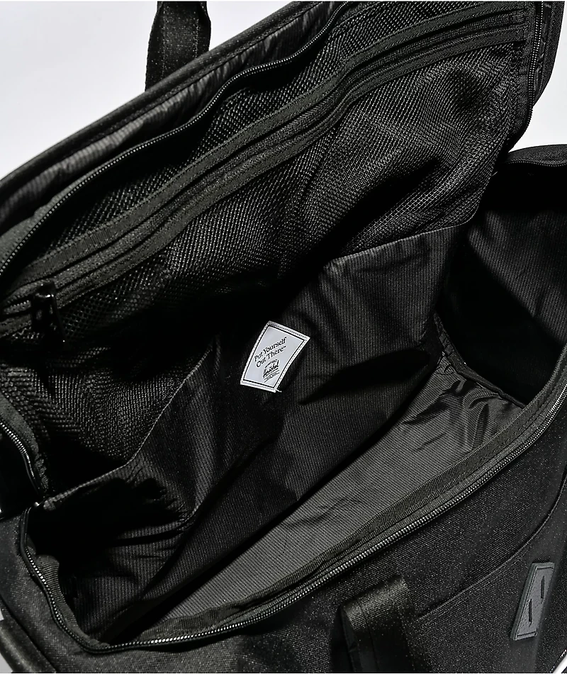 Herschel Supply Co. Heritage Black Winter Plaid Duffle Bag