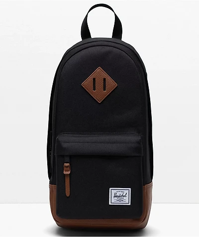Herschel Supply Co. Heritage Eco Black & Tan Shoulder Bag