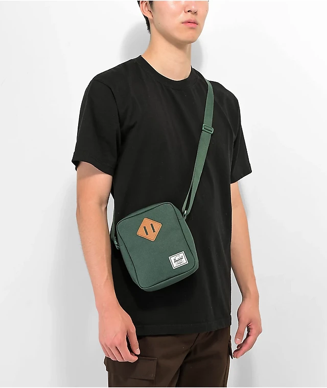Herschel Supply Heritage Eco Trek Green Crossbody Bag at - Main Image