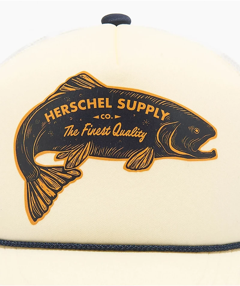 Herschel Supply Co. Marina Fish White Trucker Hat