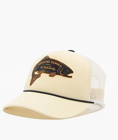 Herschel Supply Co. Marina Fish White Trucker Hat