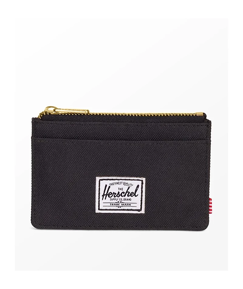 Herschel Supply Co. Oscar Black Zip Cardholder Wallet