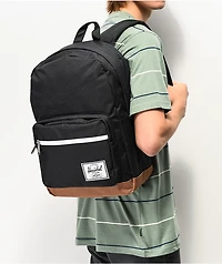 Herschel Supply Co. Pop Quiz Black & Saddle Backpack
