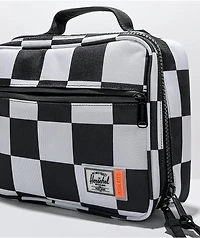 Herschel Supply Co. Pop Quiz Black & White Checkered Lunch Bag