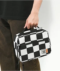 Herschel Supply Co. Pop Quiz Black & White Checkered Lunch Bag
