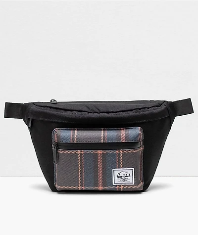 Herschel Supply Co. Pop Quiz Black Winter Plaid Fanny Pack
