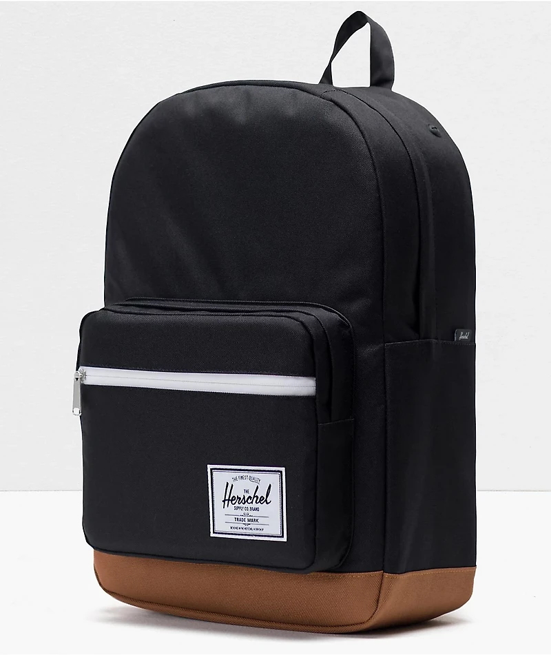 Herschel Supply Co. Pop Quiz Eco Black & Saddle Backpack