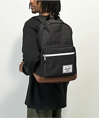 Herschel Supply Co. Pop Quiz Eco Black & Saddle Backpack