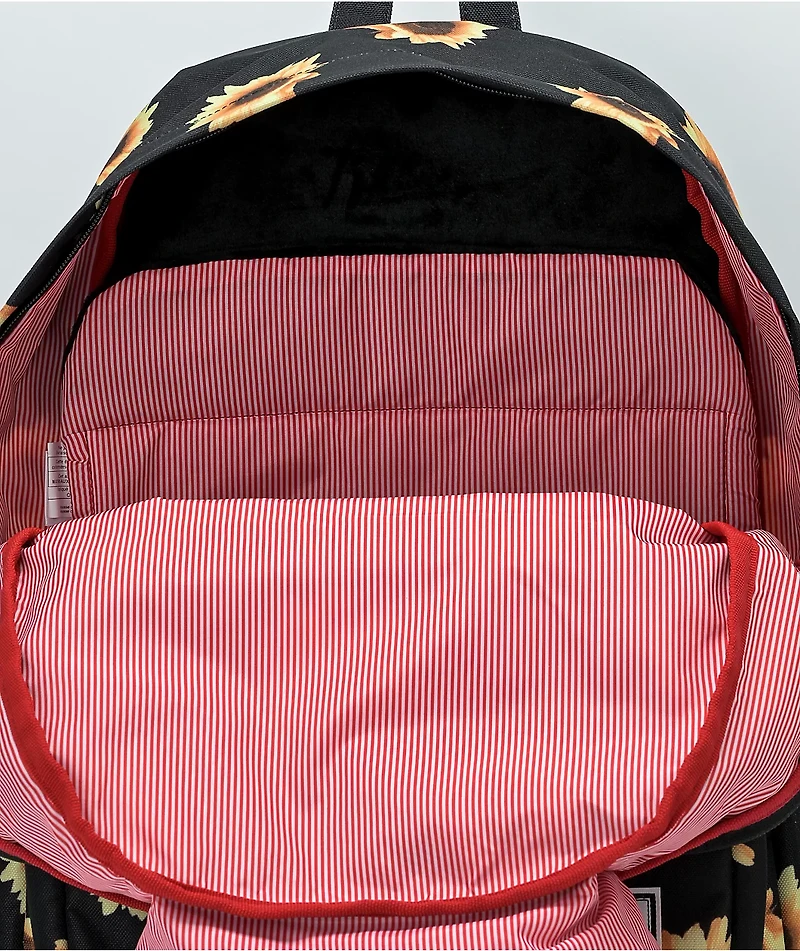 Herschel Supply Co. Pop Quiz Sunflower Field Black Backpack