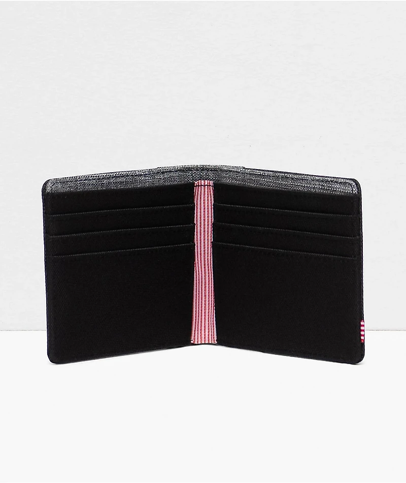 Herschel Supply Co. Roy Crosshatch Black & Grey Bifold Wallet