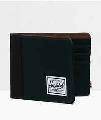 Herschel Supply Co. Roy Scarab, Black & Saddle Brown Bifold Wallet