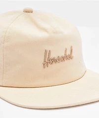Herschel Supply Co. Scout Beige Snapback Hat