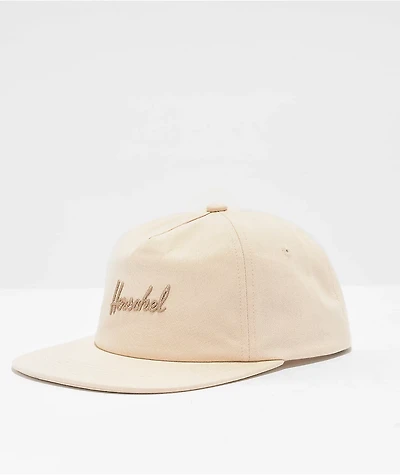 Herschel Supply Co. Scout Beige Snapback Hat
