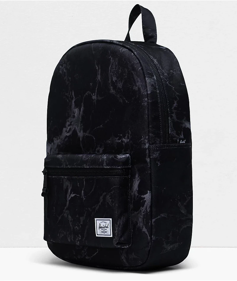 Herschel Supply Co. Settlement Mid Black Marble Backpack