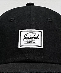 Herschel Supply Co. Sylas Black Strapback Hat