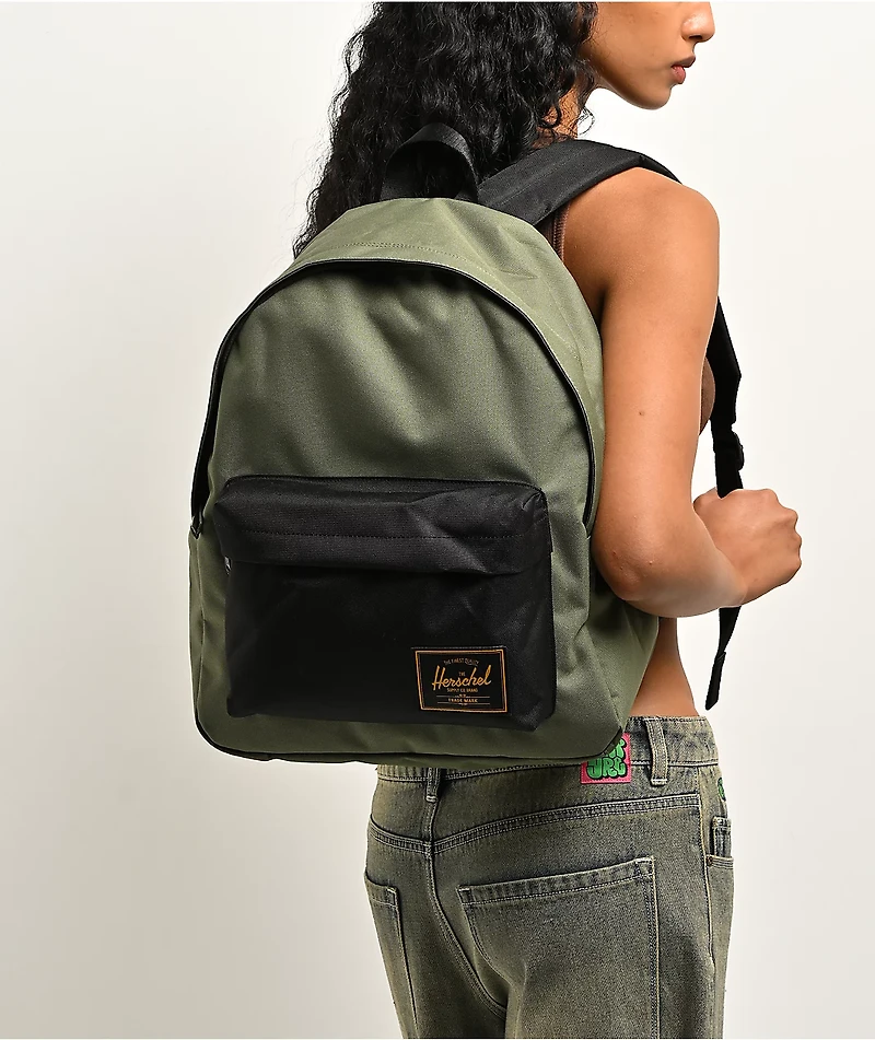 Herschel Supply Co. Western Beetle & Black Canvas Backpack