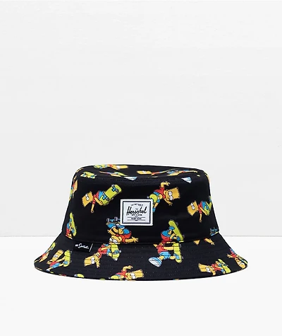 Herschel Supply Co. x The Simpsons Normal Bart Black Bucket Hat