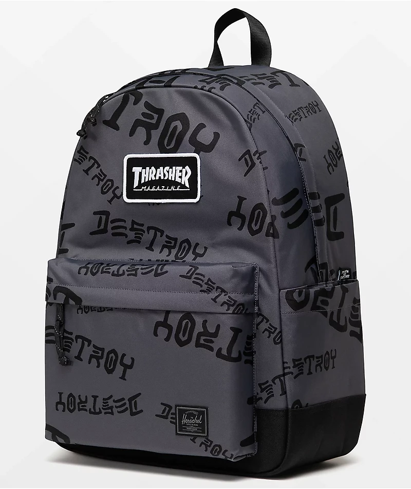 Herschel Supply Co. x Thrasher Destroy Black Backpack