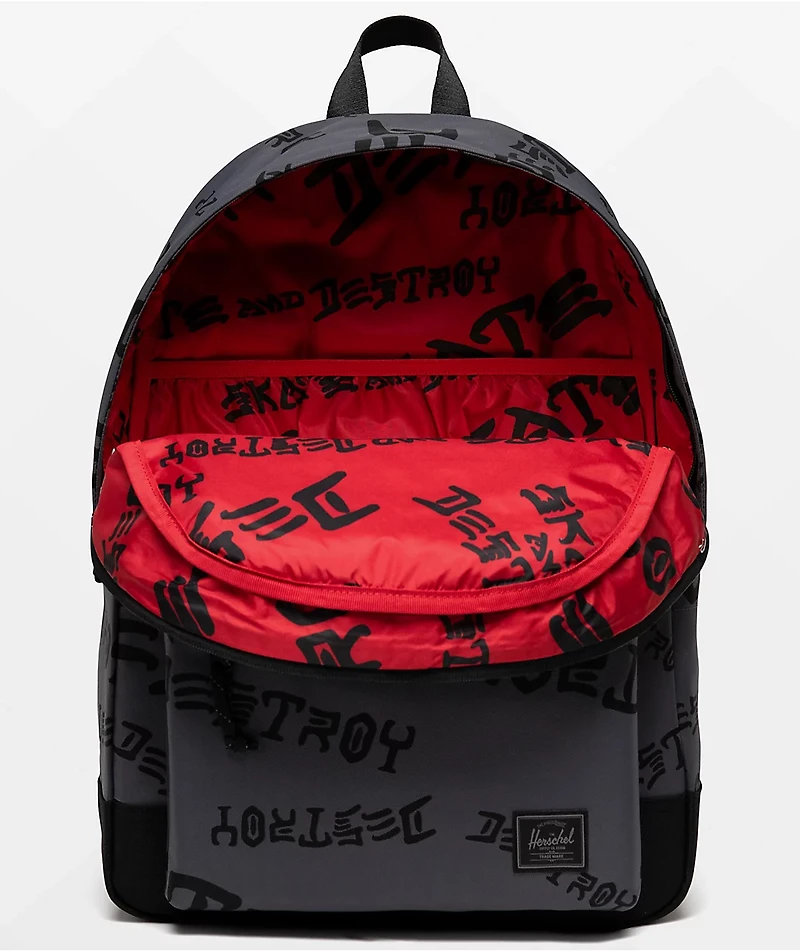 Herschel Supply Co. x Thrasher Destroy Black Backpack